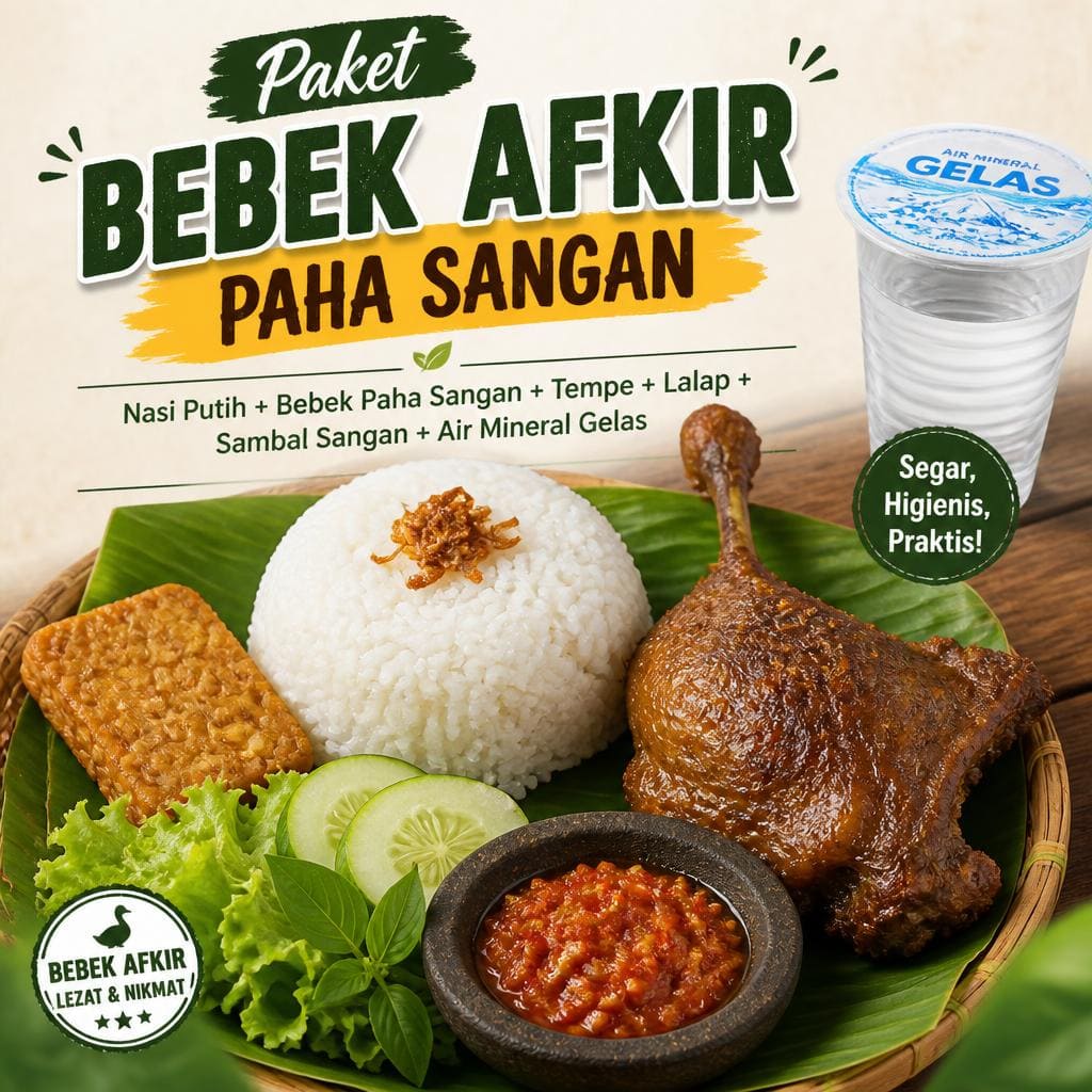 Paket Bebek Afkir Paha Sangan